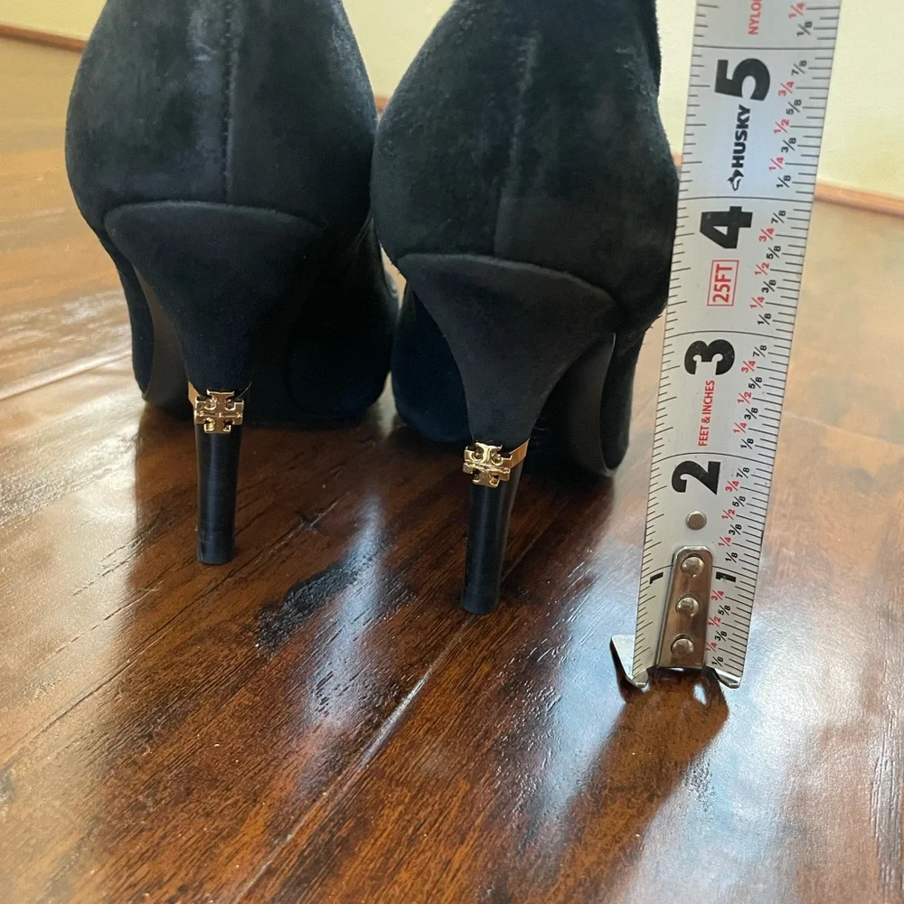 Tory Burch Black Suede Heels